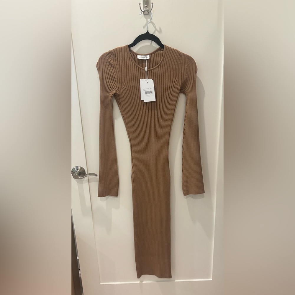 NWT Anine Bing Midi Ribbed Dress - Picture 2 of 5